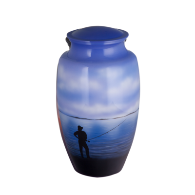 Gravure Craft Painted Fisherman - UR-7125