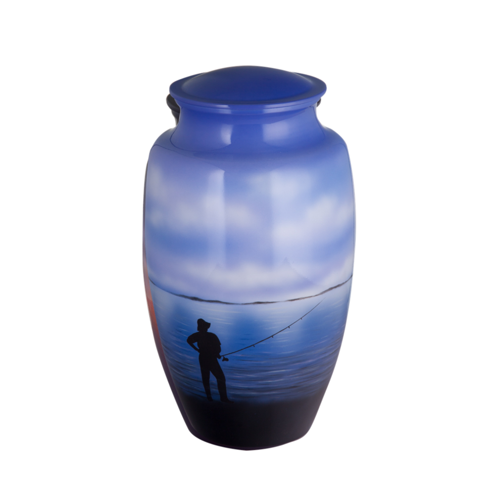 Gravure Craft Painted Fisherman - UR-7125