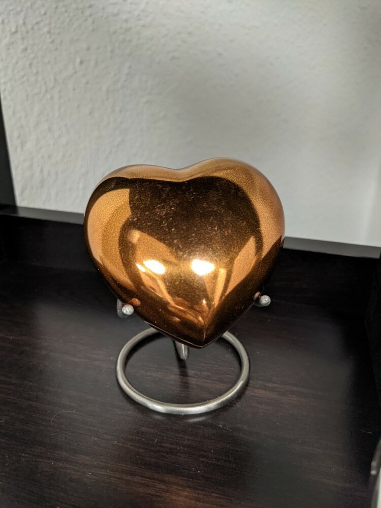 Joyal & Allard Orange Keepsake Heart - 01838