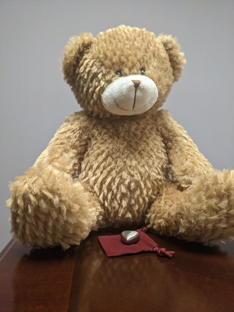 Keepsake Bear with Small Heart Keepsake