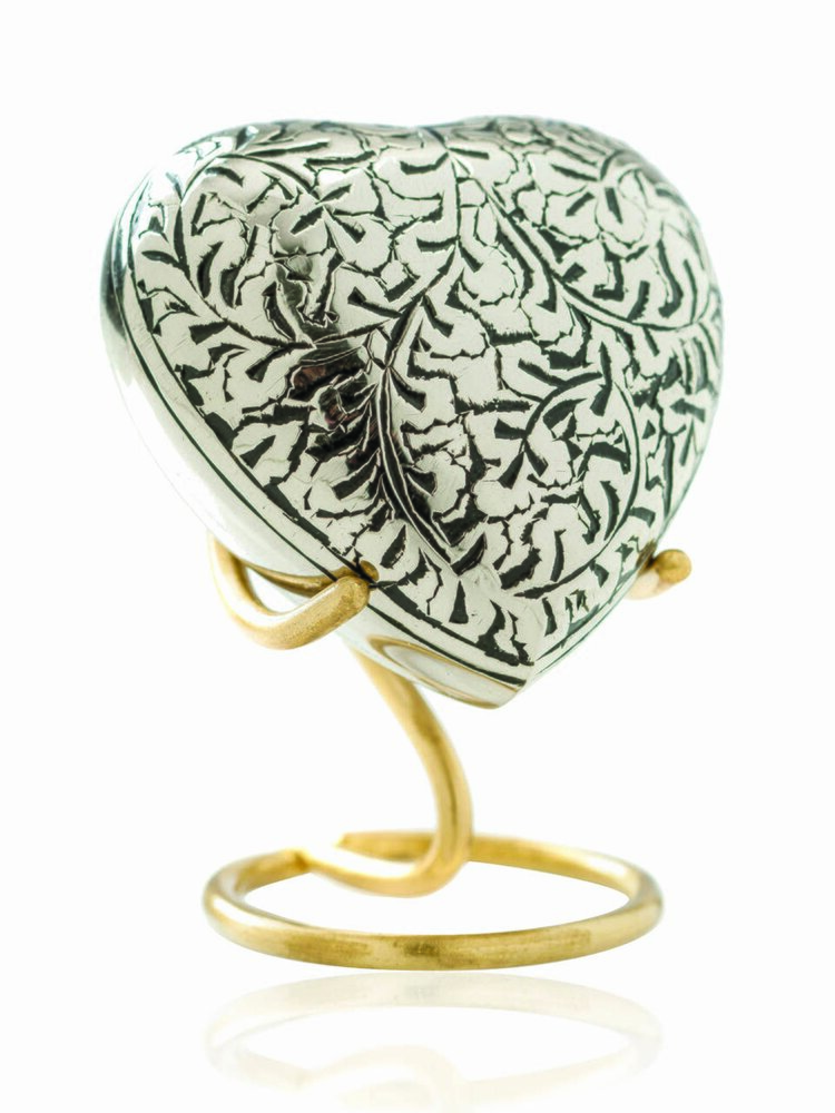 Joyal & Allard Brass Oak Leaf Heart - 02239