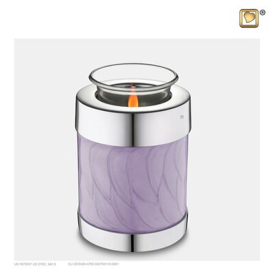 Commemorate Pearl Lavender Tealight Urn