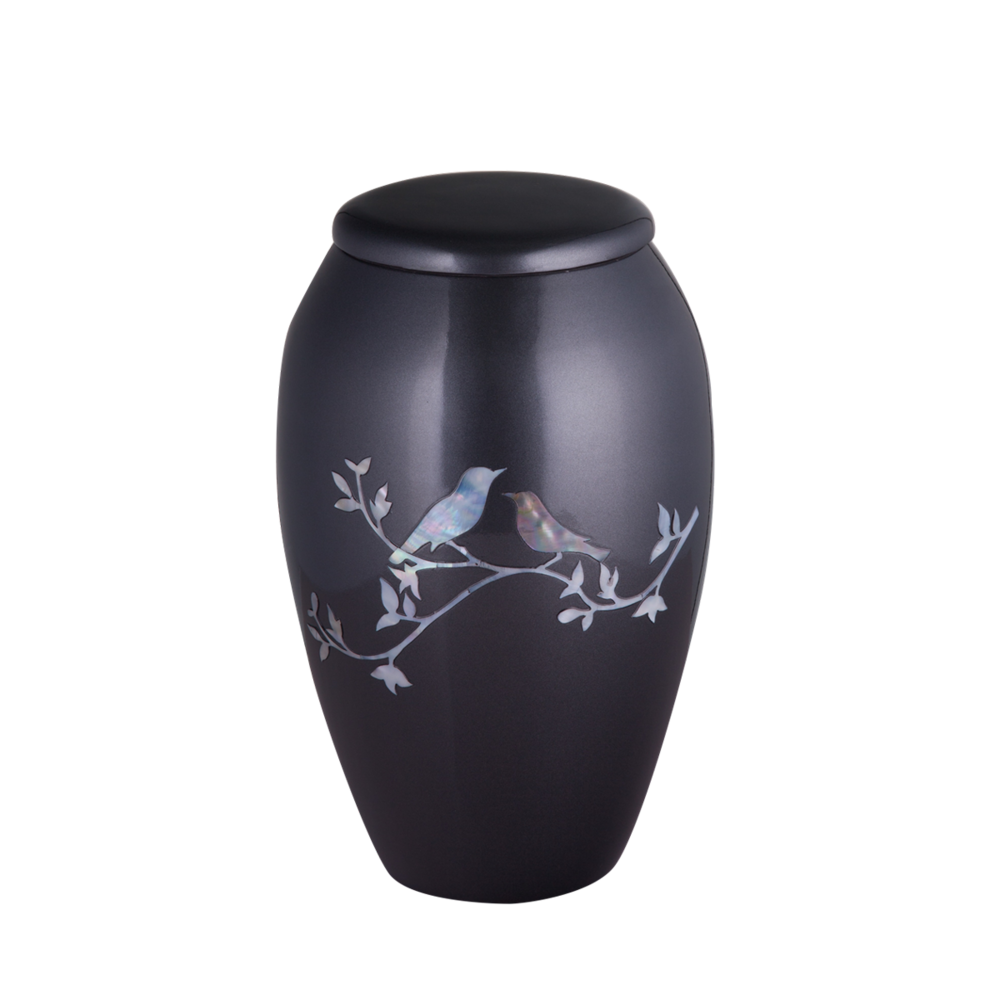 Gravure Craft Mother of Pearl Songbirds-Grey