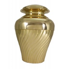 Gajmoti Brass Swirl Urn 99144