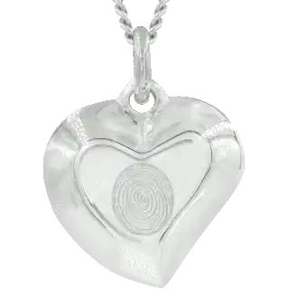 Eternity's Touch Sterling Silver Signature Heart Keepsake