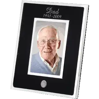 Eternity's Touch Black and Silver Picture Frame (4x6)