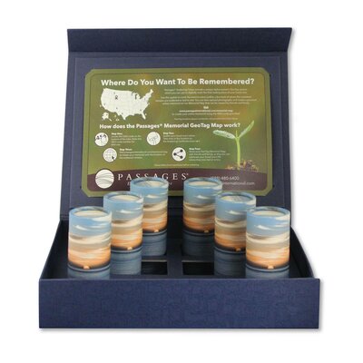 Scattering Tube Keepsake Set- Ocean Sunset