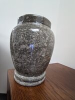 Dark Grey Stone Urn - WIN004