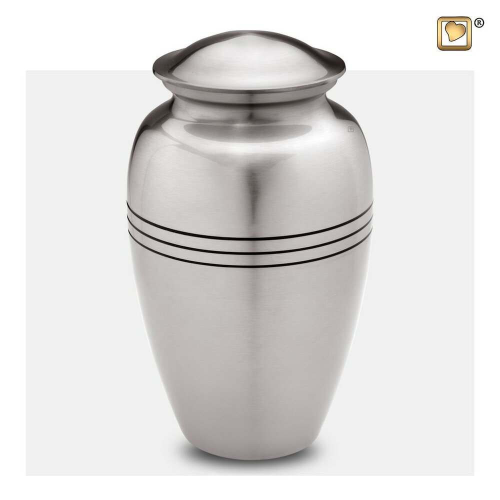 Pewter Urn with Black Detailing - WIN014
