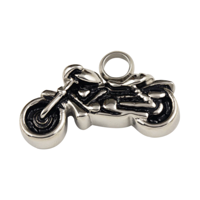 Gravure Craft Stainless Steel Motorcycle Pendant